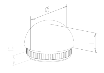 End Caps - Model 0820 CAD Drawing